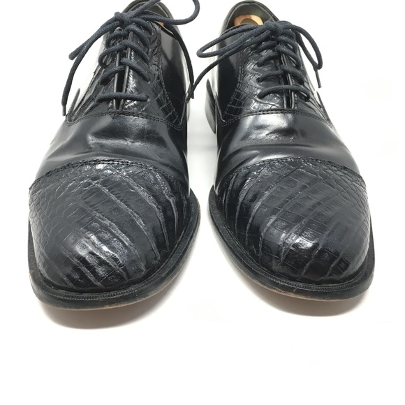 Florsheim Imperial Oxfords Sz 9.5 Black Alligator main image 8